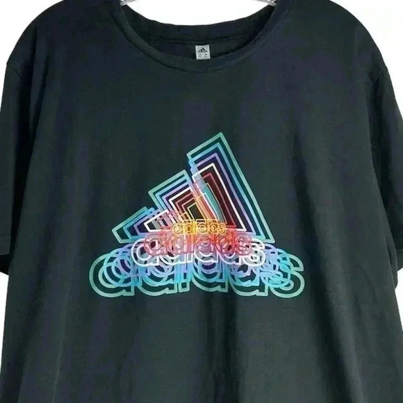 Adidas Men's Climalite Future Bos Crew-neck T-shirt Black Medium - Picture 2 of 9